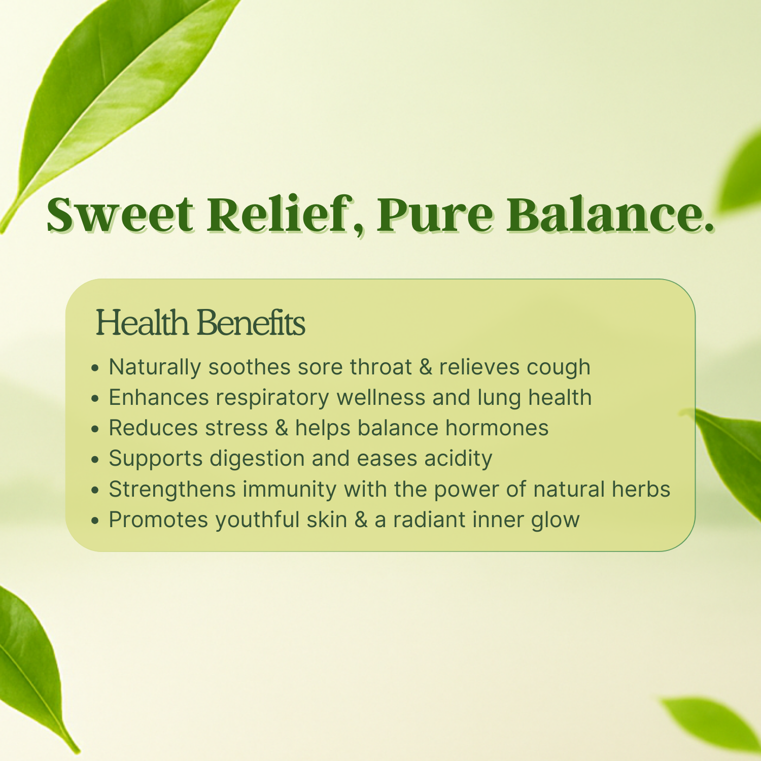 Tulsi Mulethi Green Tea