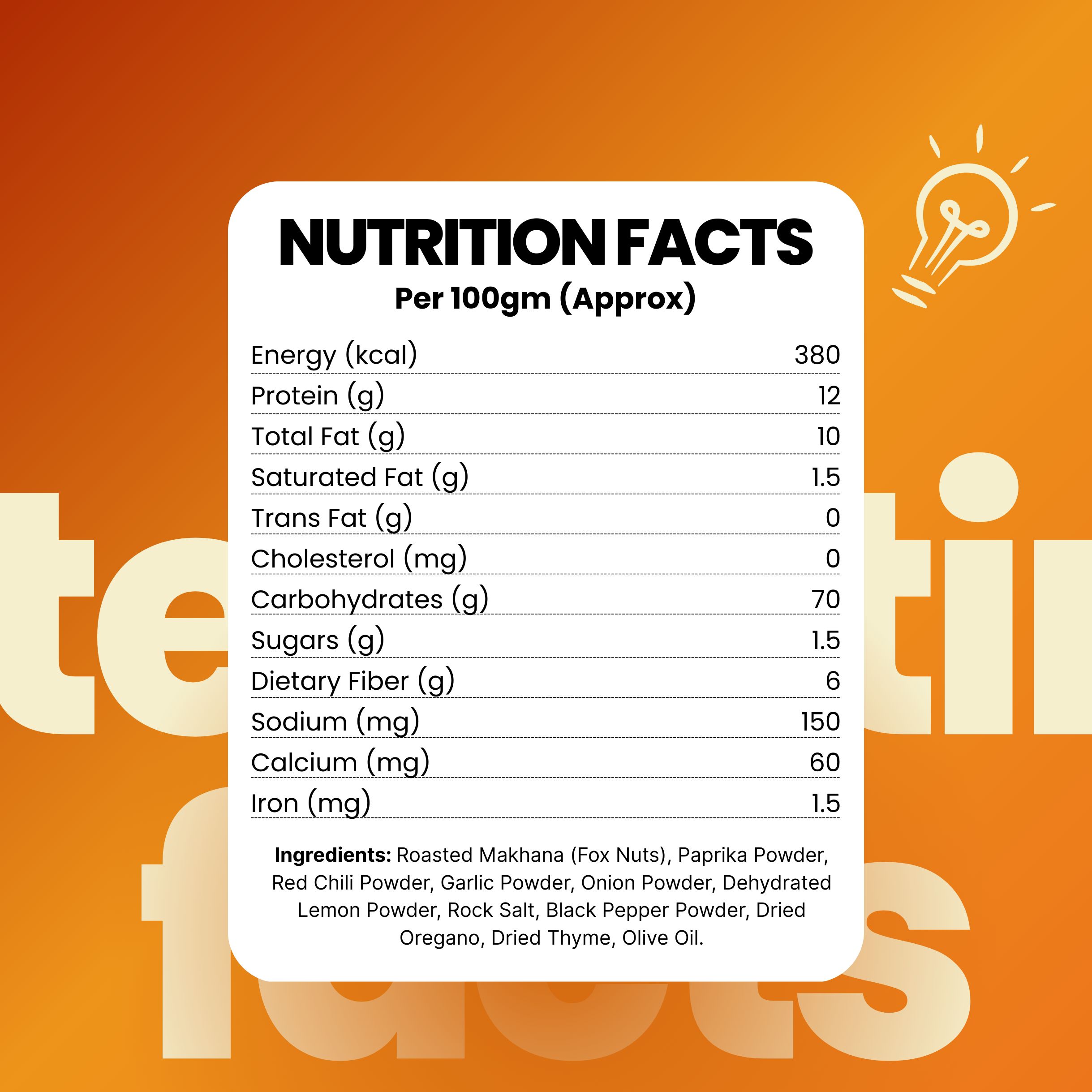 Roasted Makhana – Peri-Peri