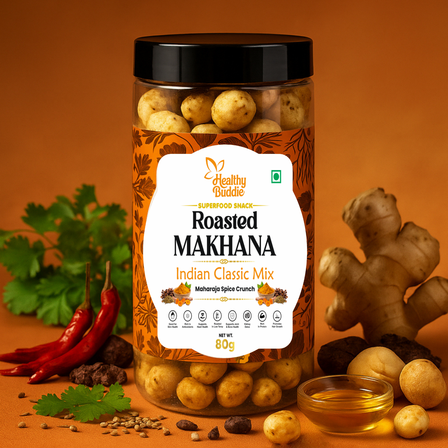 Roasted Makhana – Indian Classic Mix