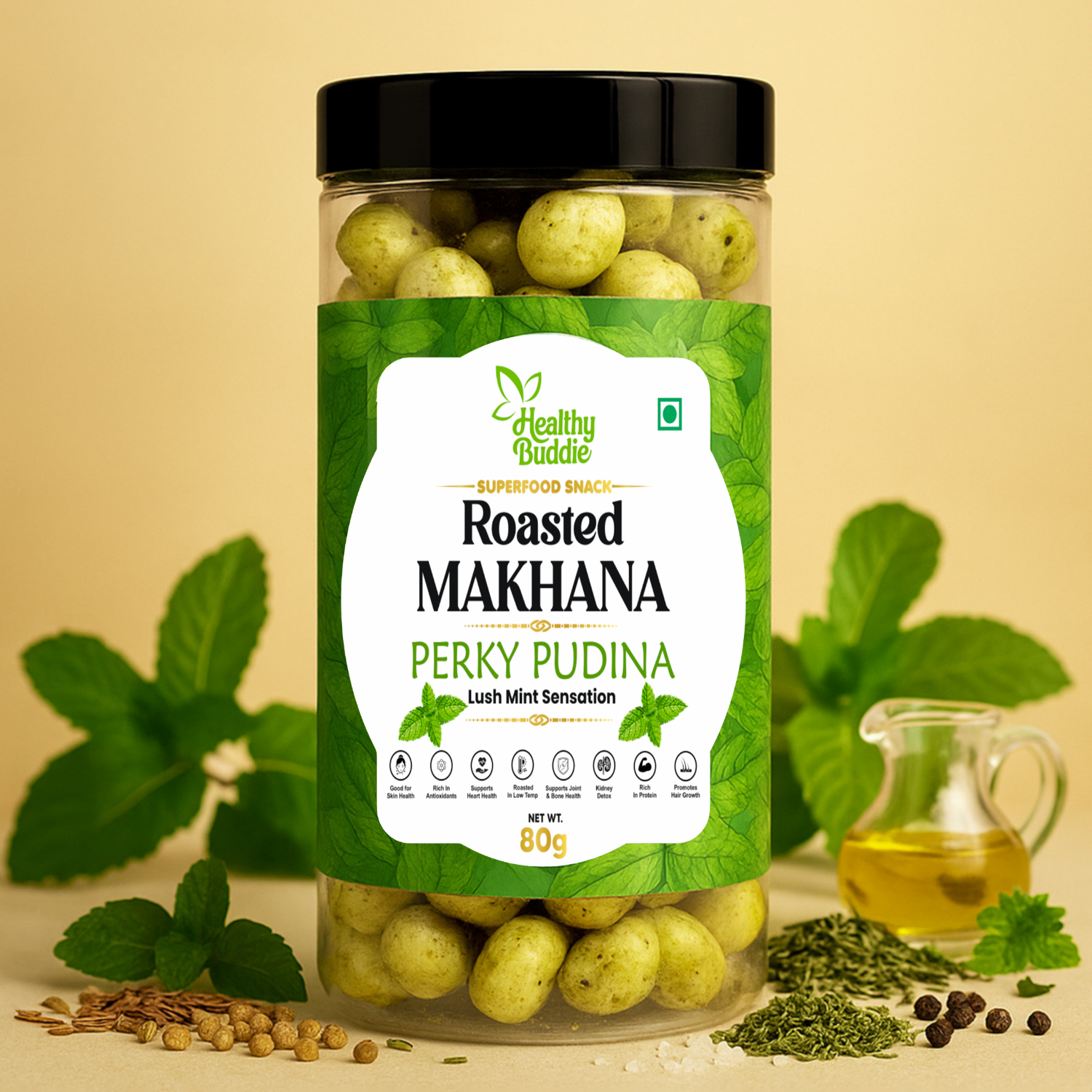 Roasted Makhana – Perky Pudina