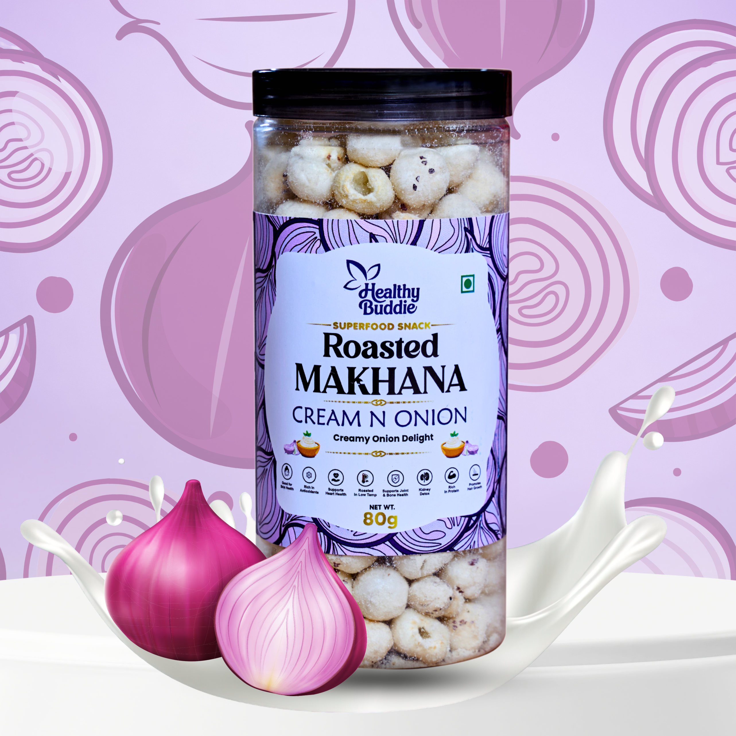 Roasted Makhana – Cream N Onion