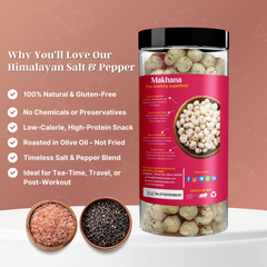Roasted Makhana – Himalayan Salt & Pepper