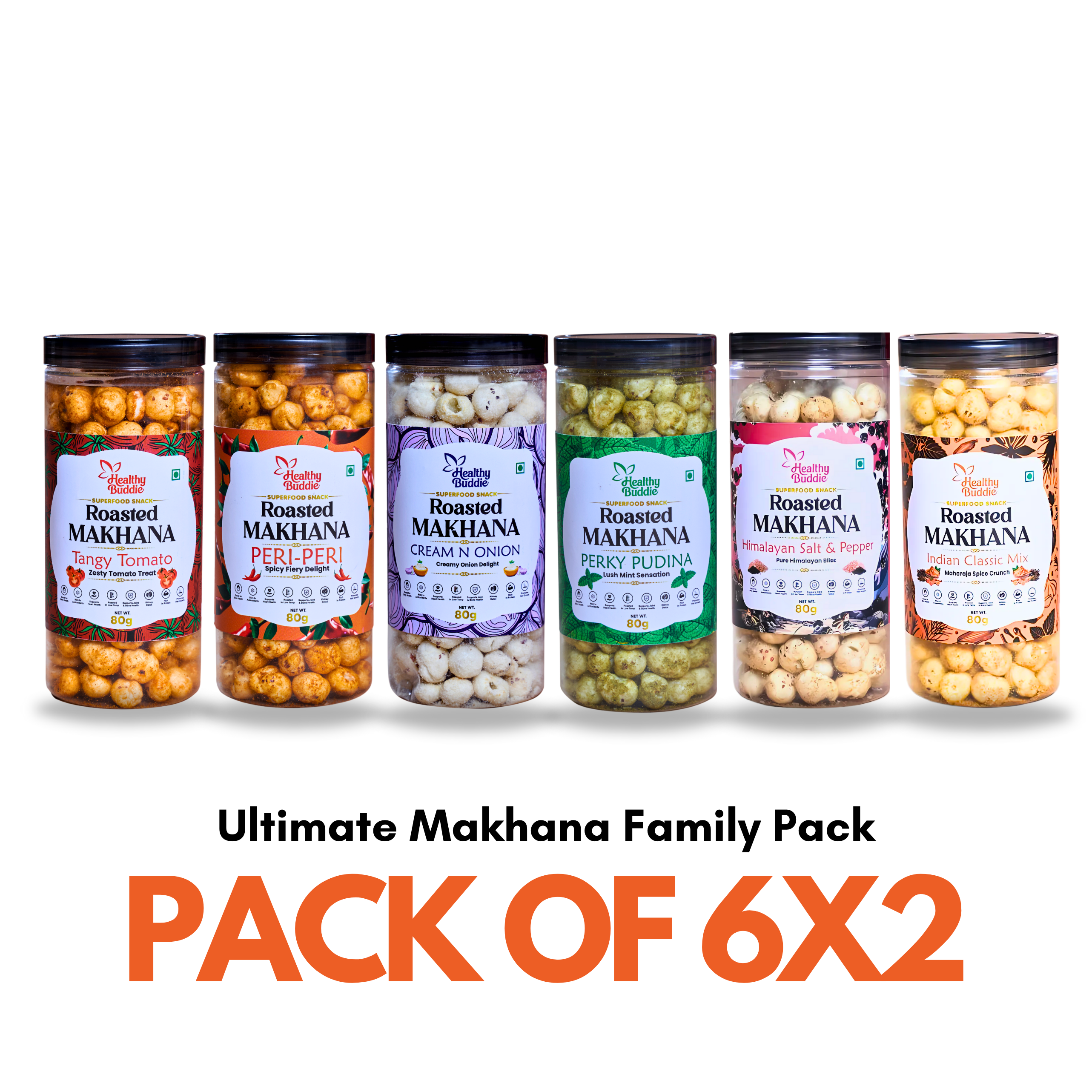 Ultimate Makhana Family Pack (12 Pack)
