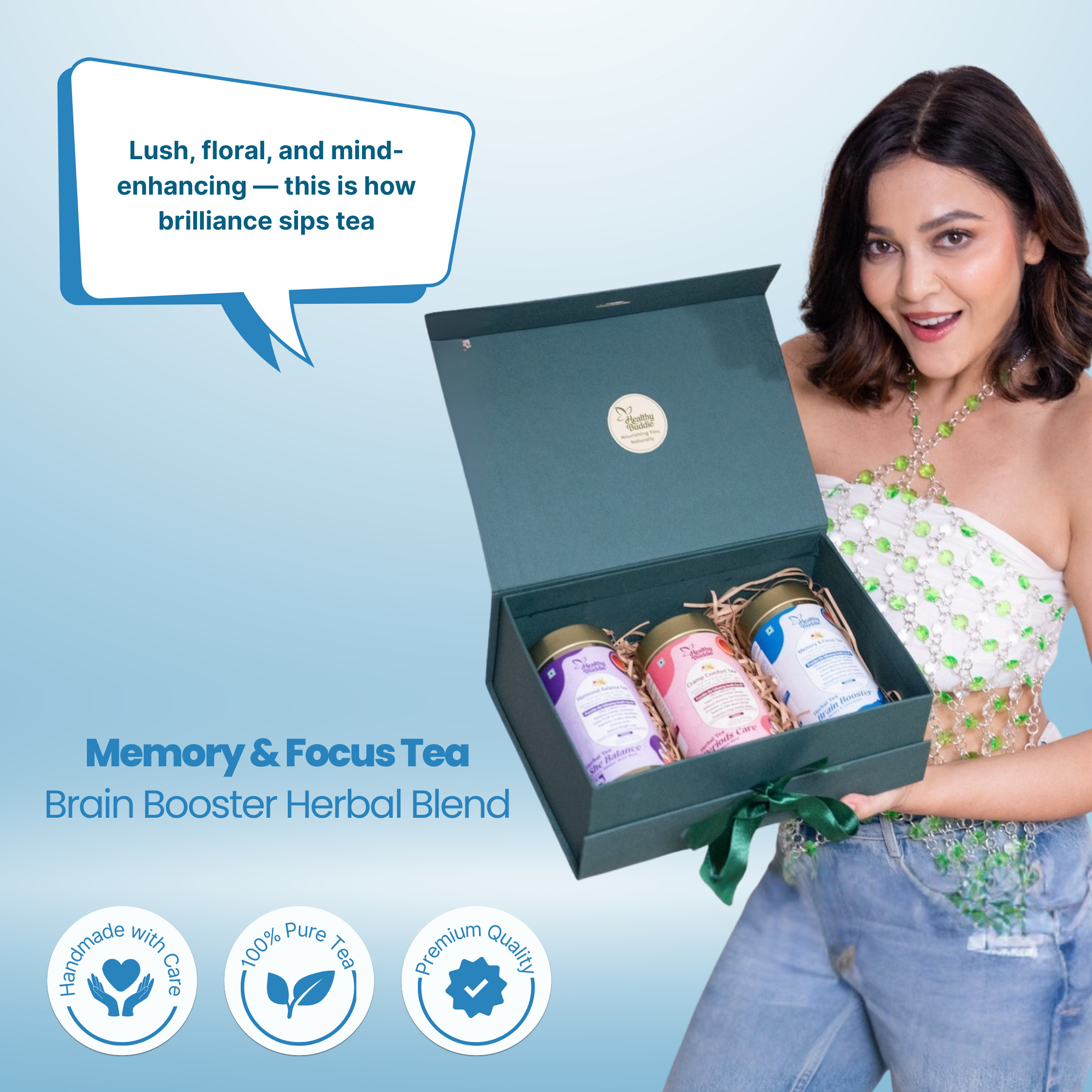 Memory & Focus Tea – Brain Booster Herbal Blend