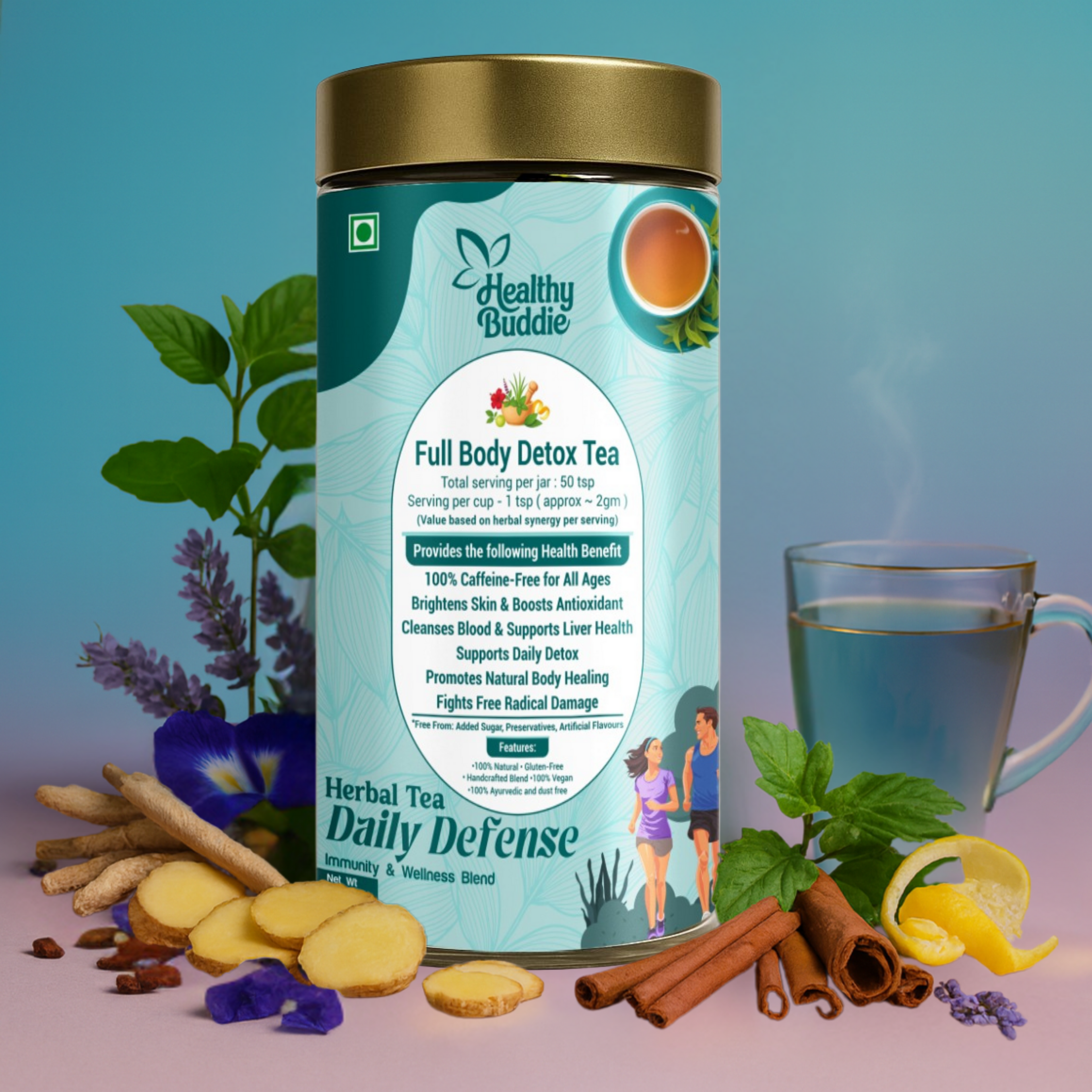 Full Body Detox Tea – Daily Defense Herbal Blend