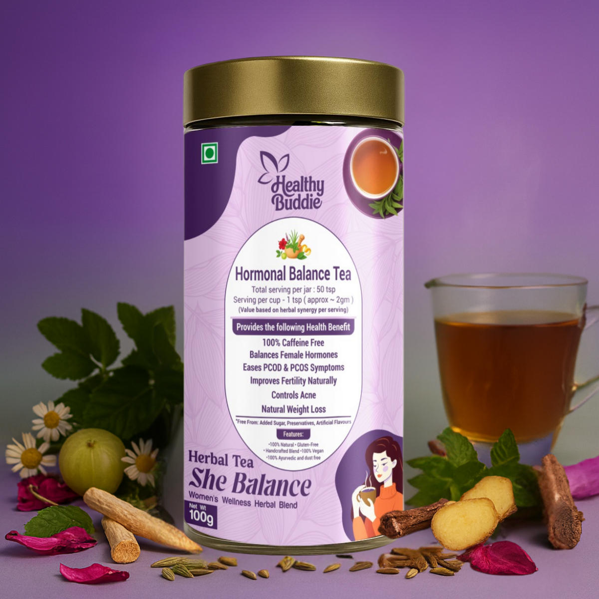 Hormonal Balance Tea – Women’s Wellness Herbal Blend