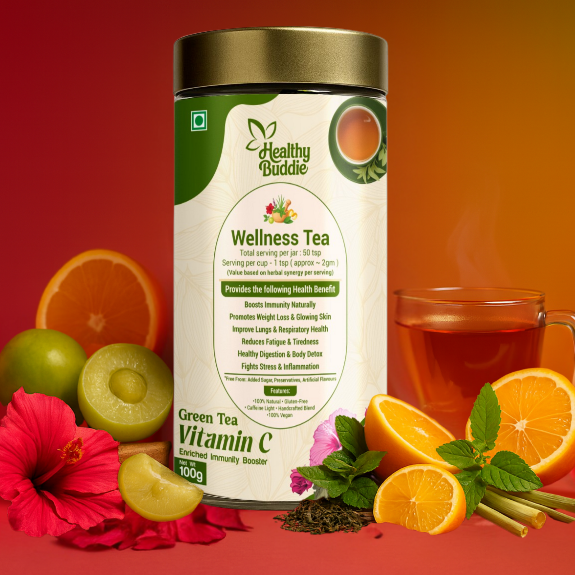 Wellness Tea – Vitamin C Enriched Immunity Booster