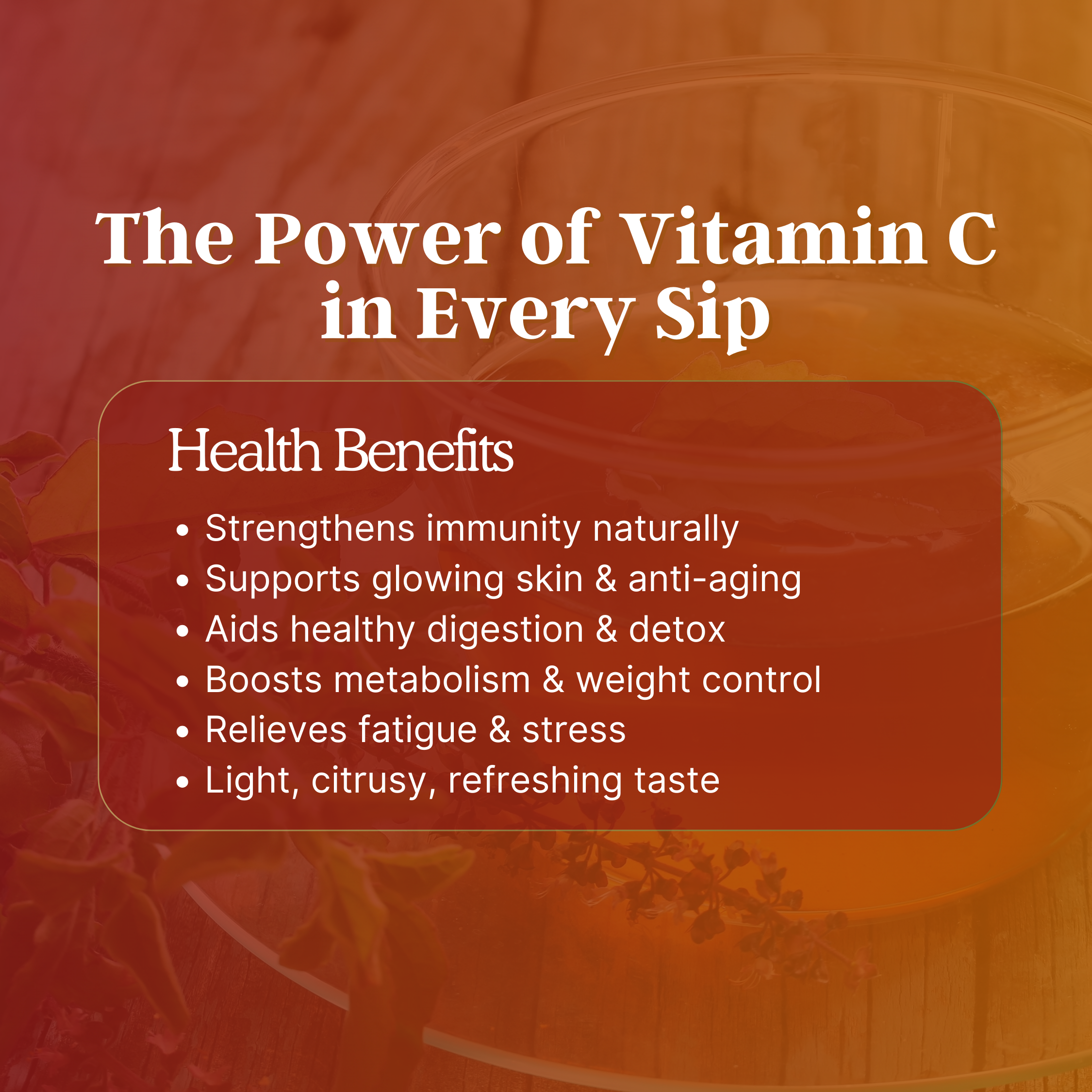 Wellness Tea – Vitamin C Enriched Immunity Booster