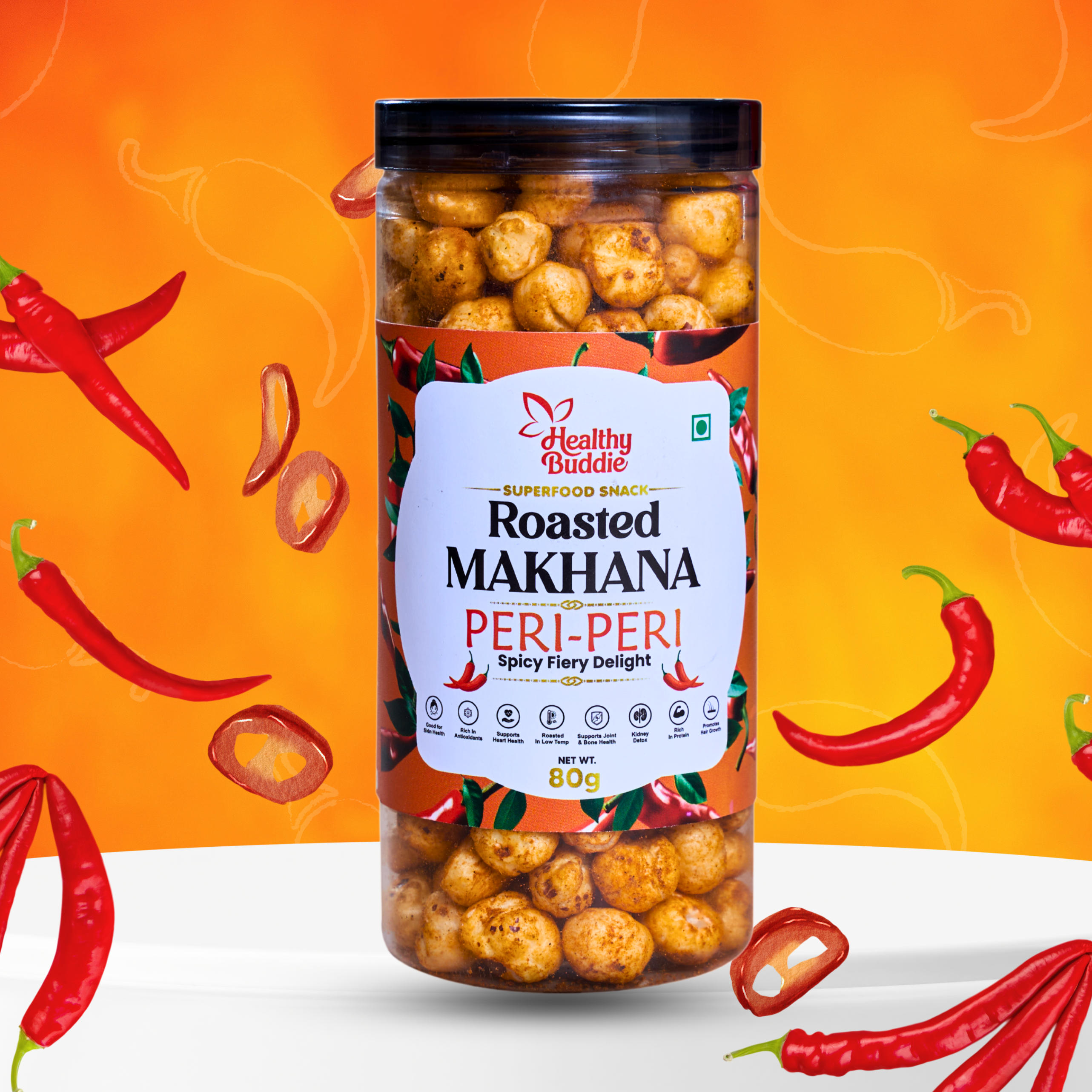 Roasted Makhana – Peri-Peri