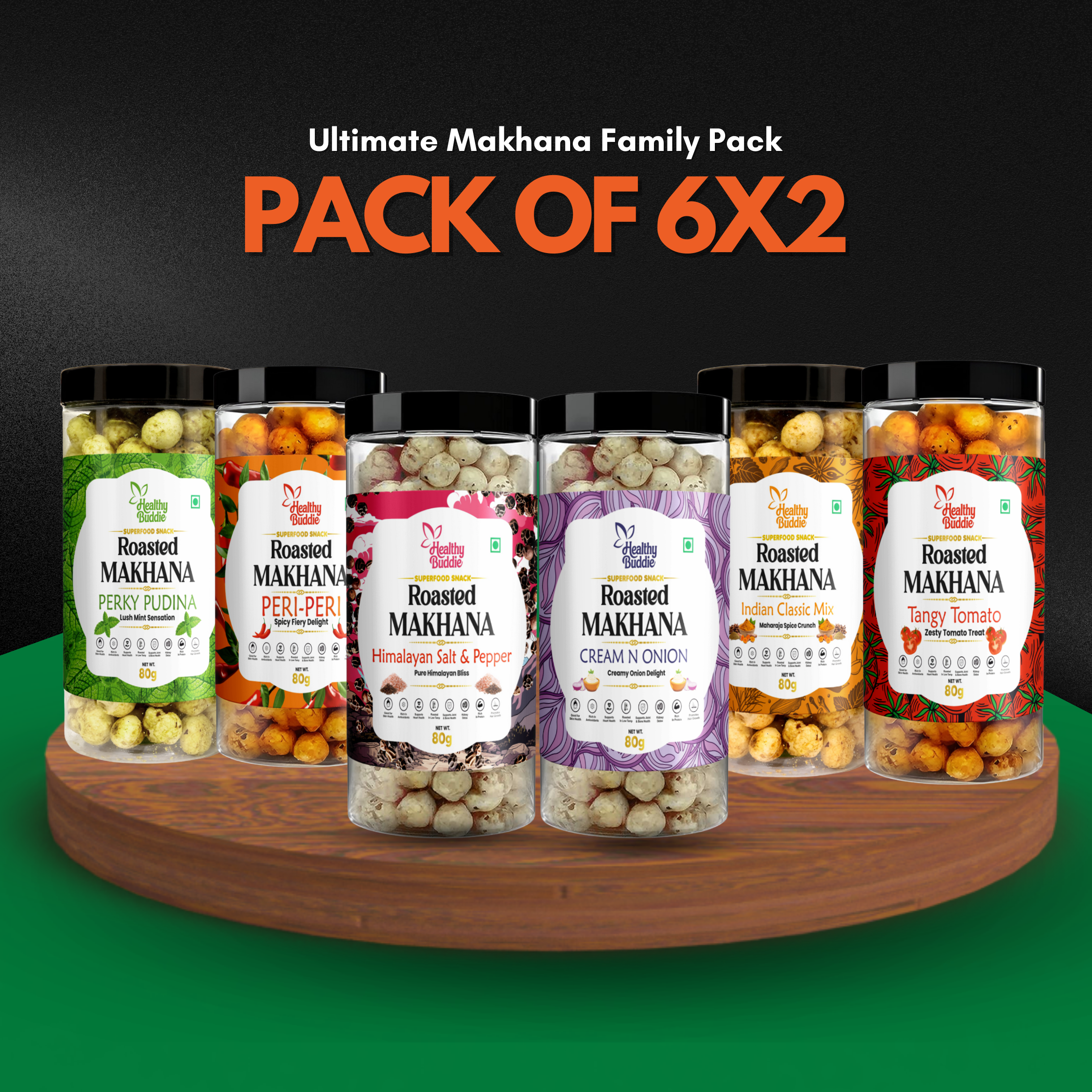 Ultimate Makhana Family Pack (12 Pack)